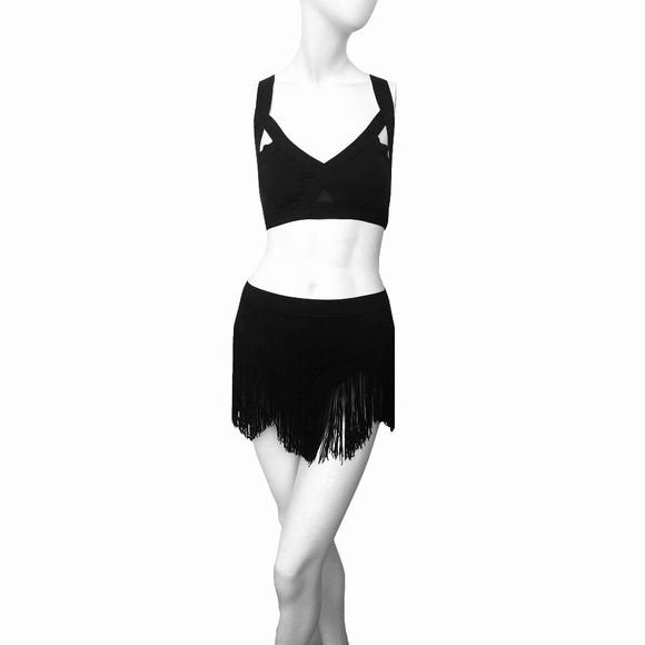 Rifat Ozbek SS 1992 Runway Fringe Mini Skirt - Picture 3 of 12